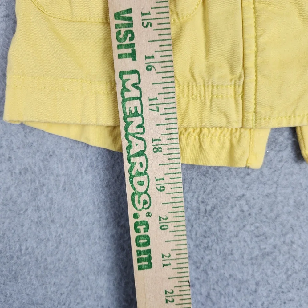 Old Navy Jacket Girls 4T Yellow Utility Hooded Anorak Elastic Waist Full Zip
